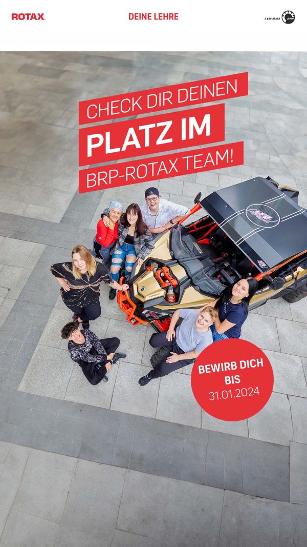 BRP Rotax HR Kampagne Lehre